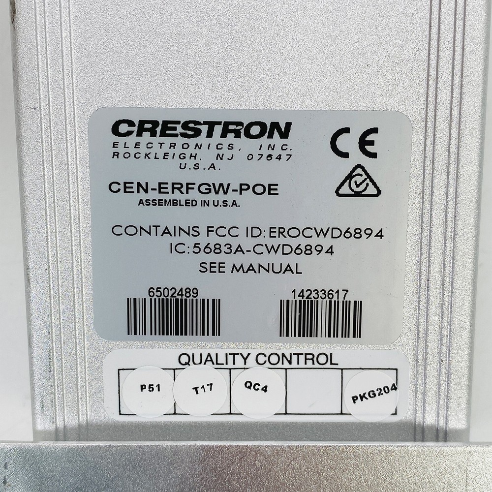 Crestron CEN-ERFGW-POE Extended Range RF Wireless Gateway