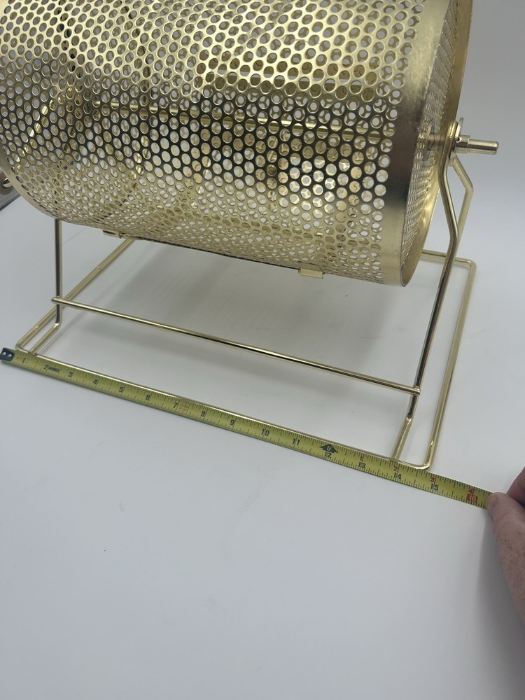 Medium Brass Raffle Ticket Drum - Holds 5000 tickets