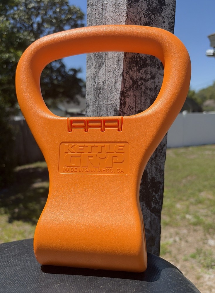 Grip Dumbbell to Kettlebell Adapter Handle Orange Kettle Grip