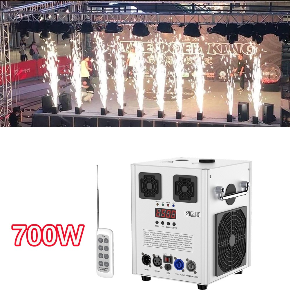 700W Cold Spark Machine DMX Stage Effect Firework Machine For Wedding Party Show