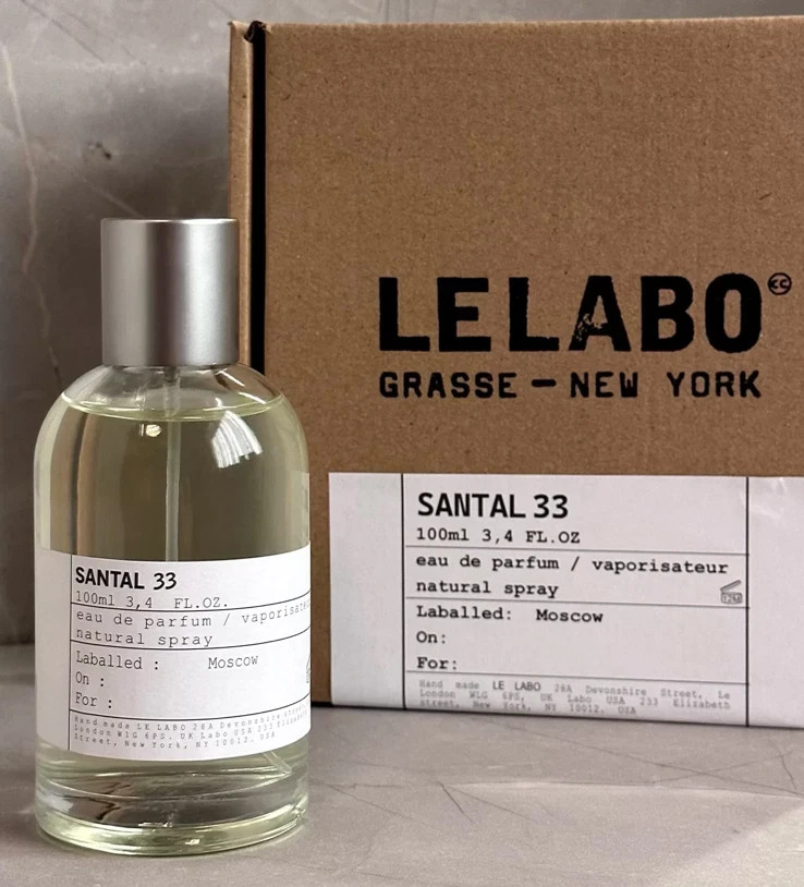 Le Labo Santal 33 Eau de Parfum Spray 3.4 Oz / 100 ML For Unisex New In Box