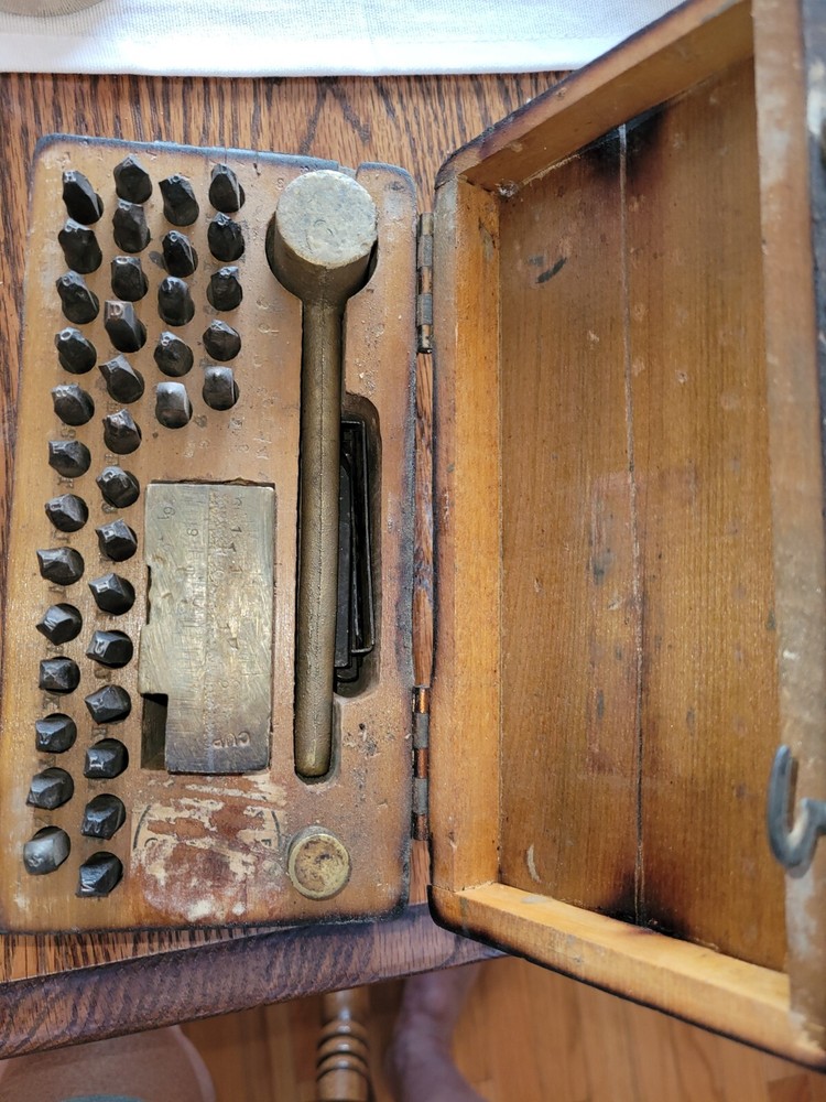 vintage ww1 dog tag die stamper