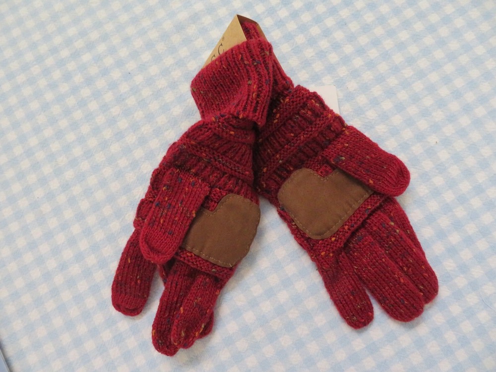 CC EXCLUSIVES SMARTIPS TOUCHSCREEN COMPATIBLE CONFETTI KNITTED GLOVES