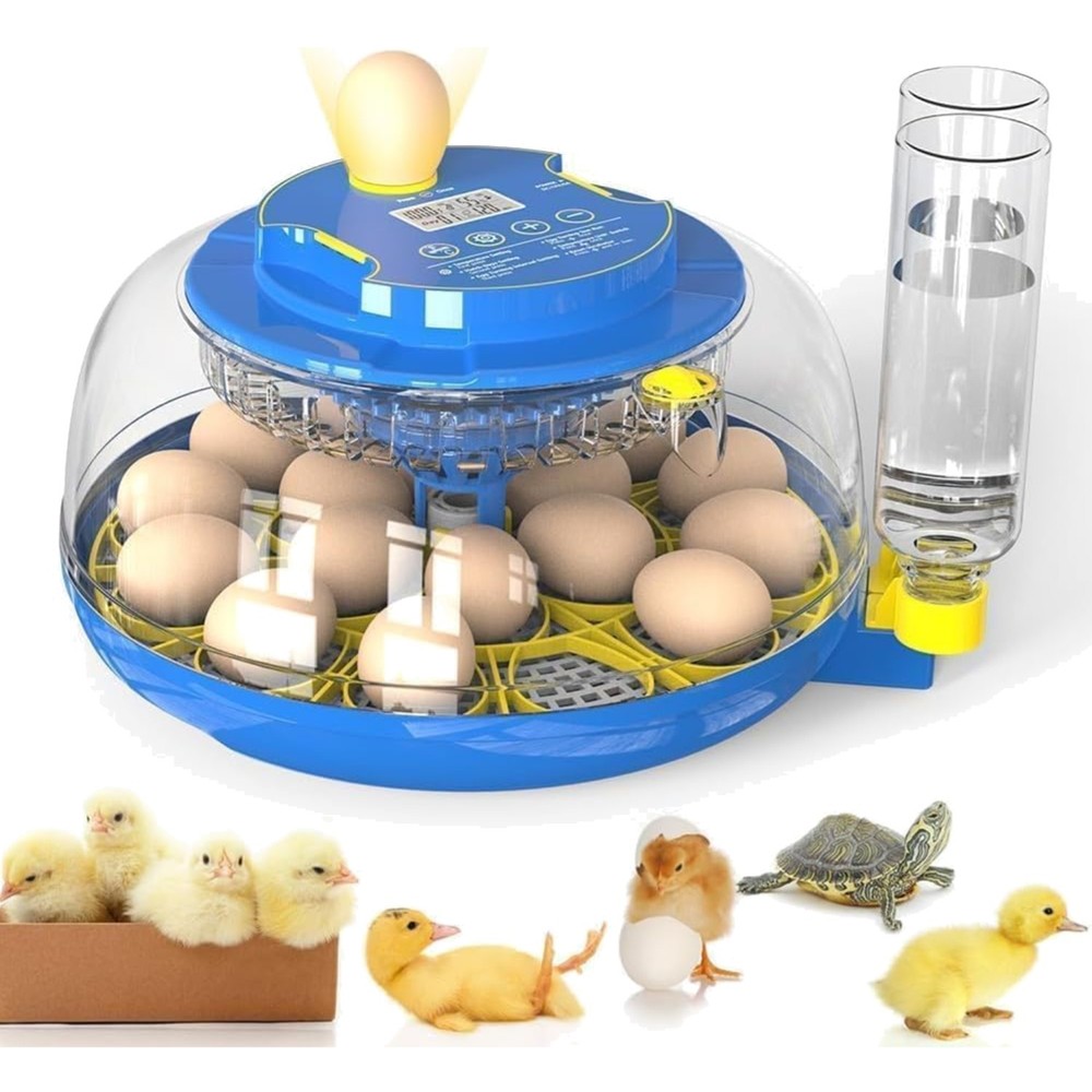 Series III - 18 Egg Automatic Incubator with Humidity & Temp Control, Black