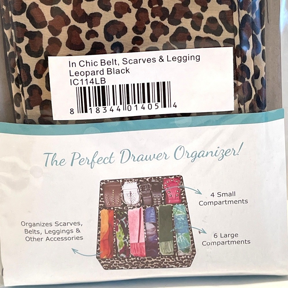 Perfect Drawer Accessory Organizer Storage Sections Compartments Leopard Print