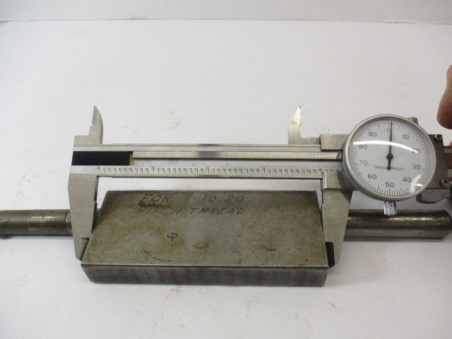 COMET # 1-A Threading Boring Bar 1/2" Shank 8" OAL & Rectangular Block Mount VGC