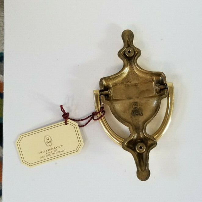 Solid Brass Door Knocker Made in Spain New Open Box