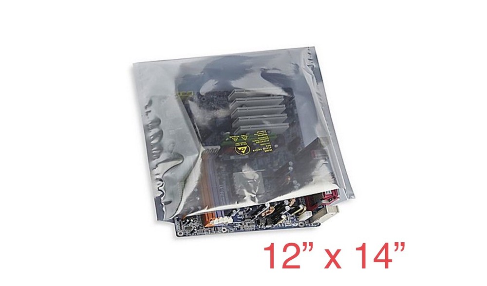 100 Pcs 12” X 14” Open Top Anti static Shielding
