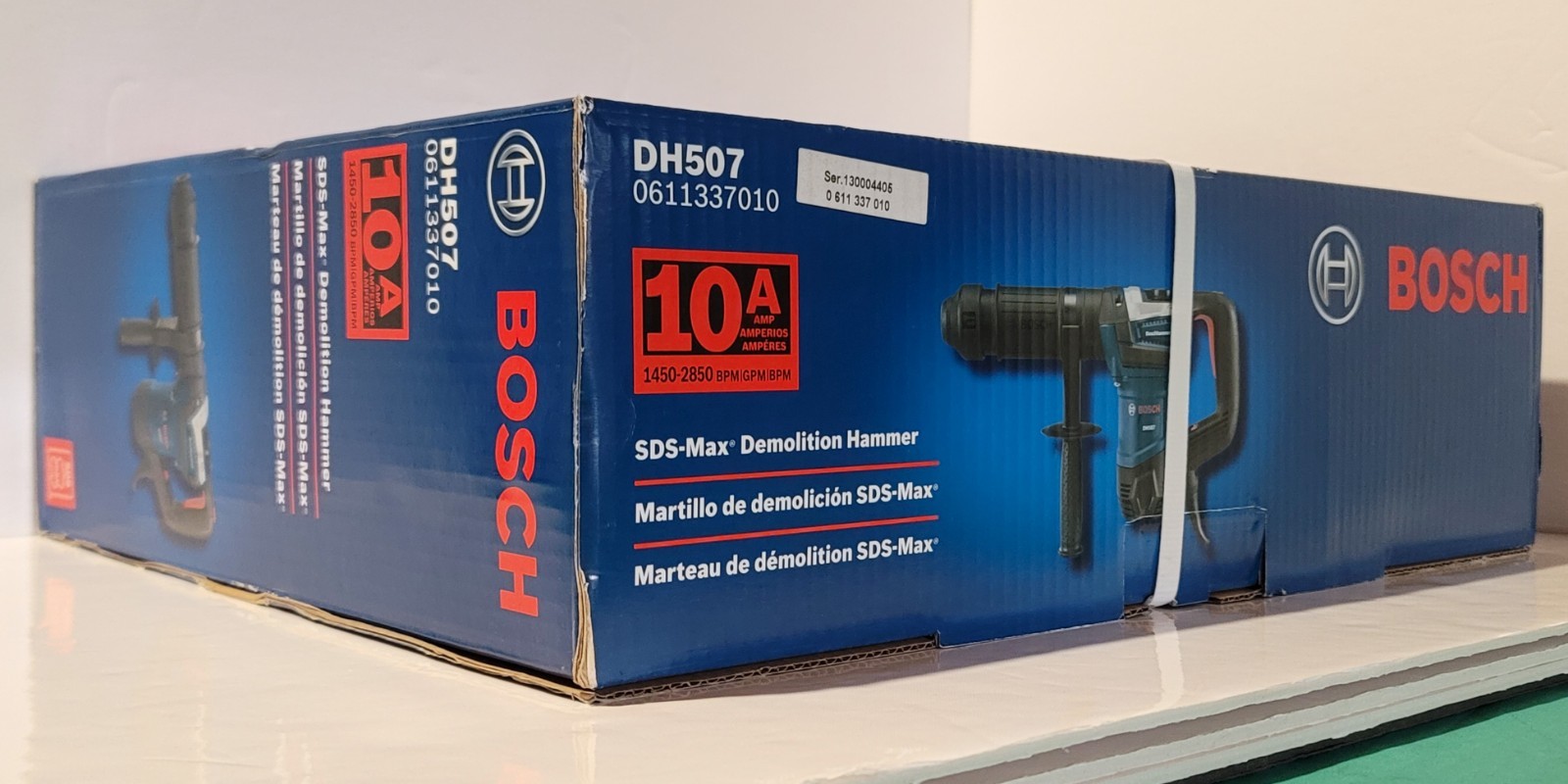 Bosch DH507 SDS-Max Corded Concrete Demolition Hammer Chipper Chipping Gun NEW