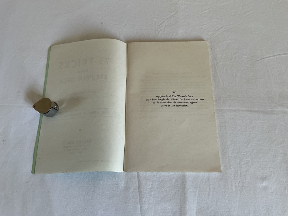 A Stevenson 75 Tricks With Stripper Deck 1962 soft cover