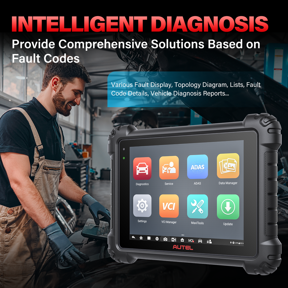 AUTEL MaxiSys MS909 Ultra Scanner Diagnostic Online Programming Coding 5In1 VCMI