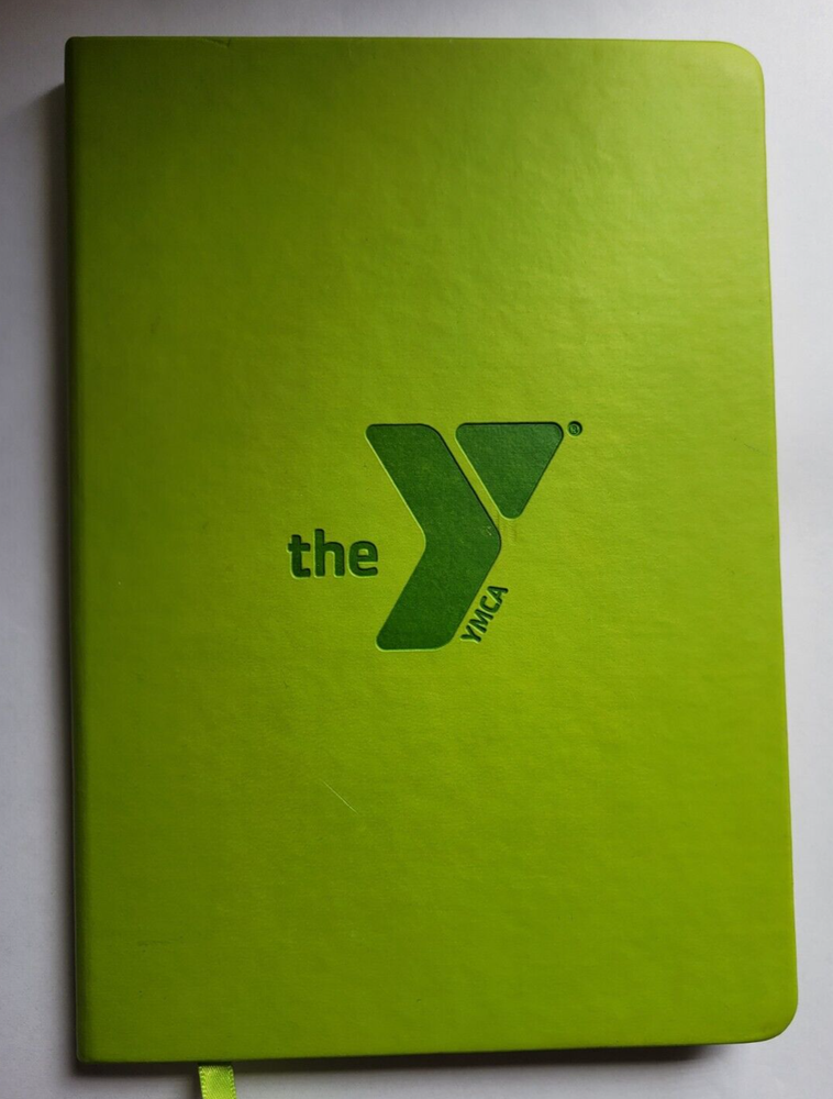 YMCA Green Hardcover Notebook 8 X 6 New