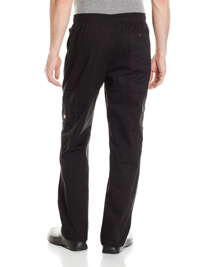 Dickies Chef Double Zip Cargo Pants with Elastic Waist and Drawstring DC202