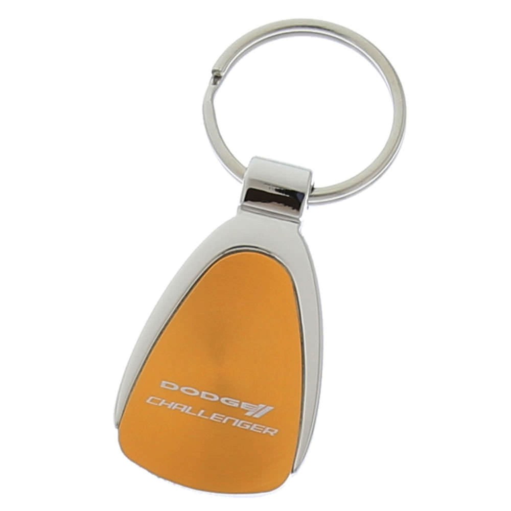 Dodge Challenger Tear Drop Key Ring (Orange)