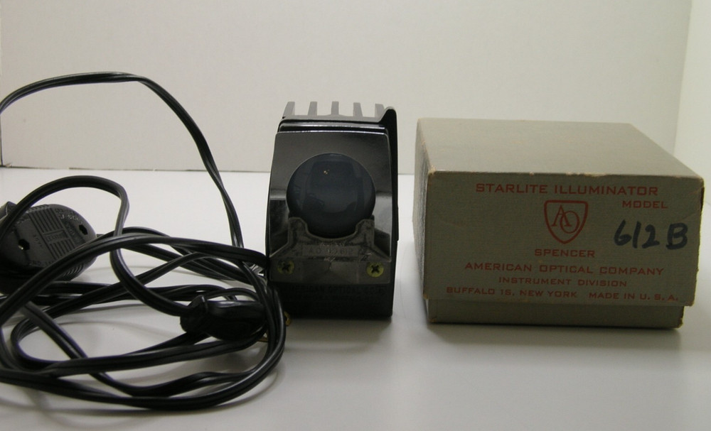 American Optical Starlite Illuminator or Light 612B Attachable To Microscope JL!