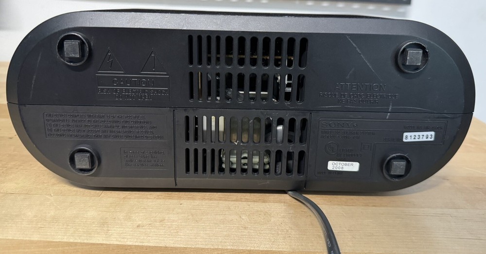 Sony Air-SA15R Wireless Stereo Speaker System Tested Working