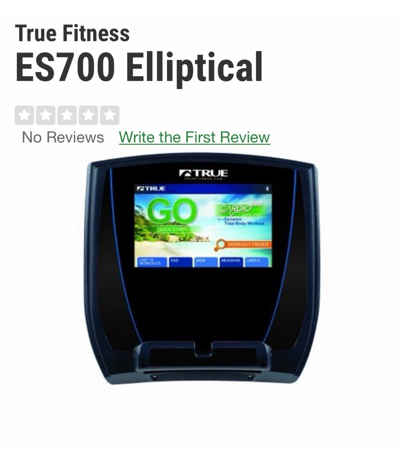 ES700 Commercial Grade Elliptical True Fitness