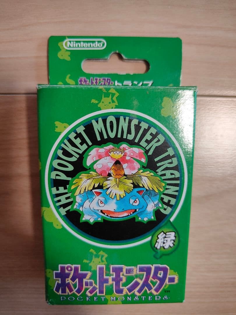 Pokemon Playing Cards Poker Venusaur Deck Green 1996 Nintendo JP rare
