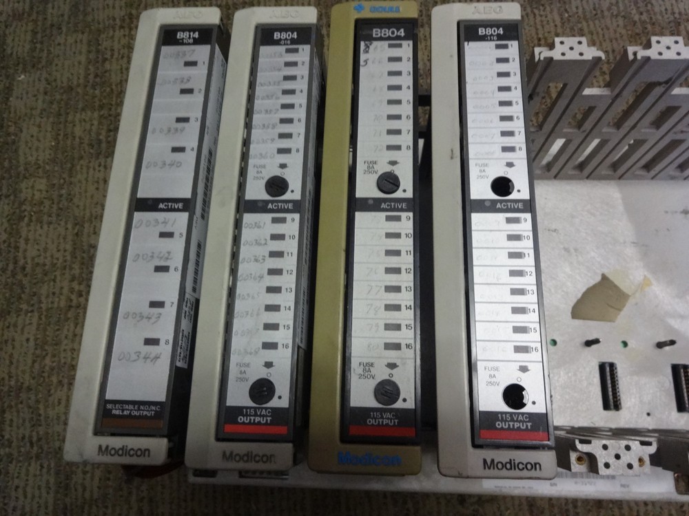 Aeg Modicon As-h827-100 Chassis Rack