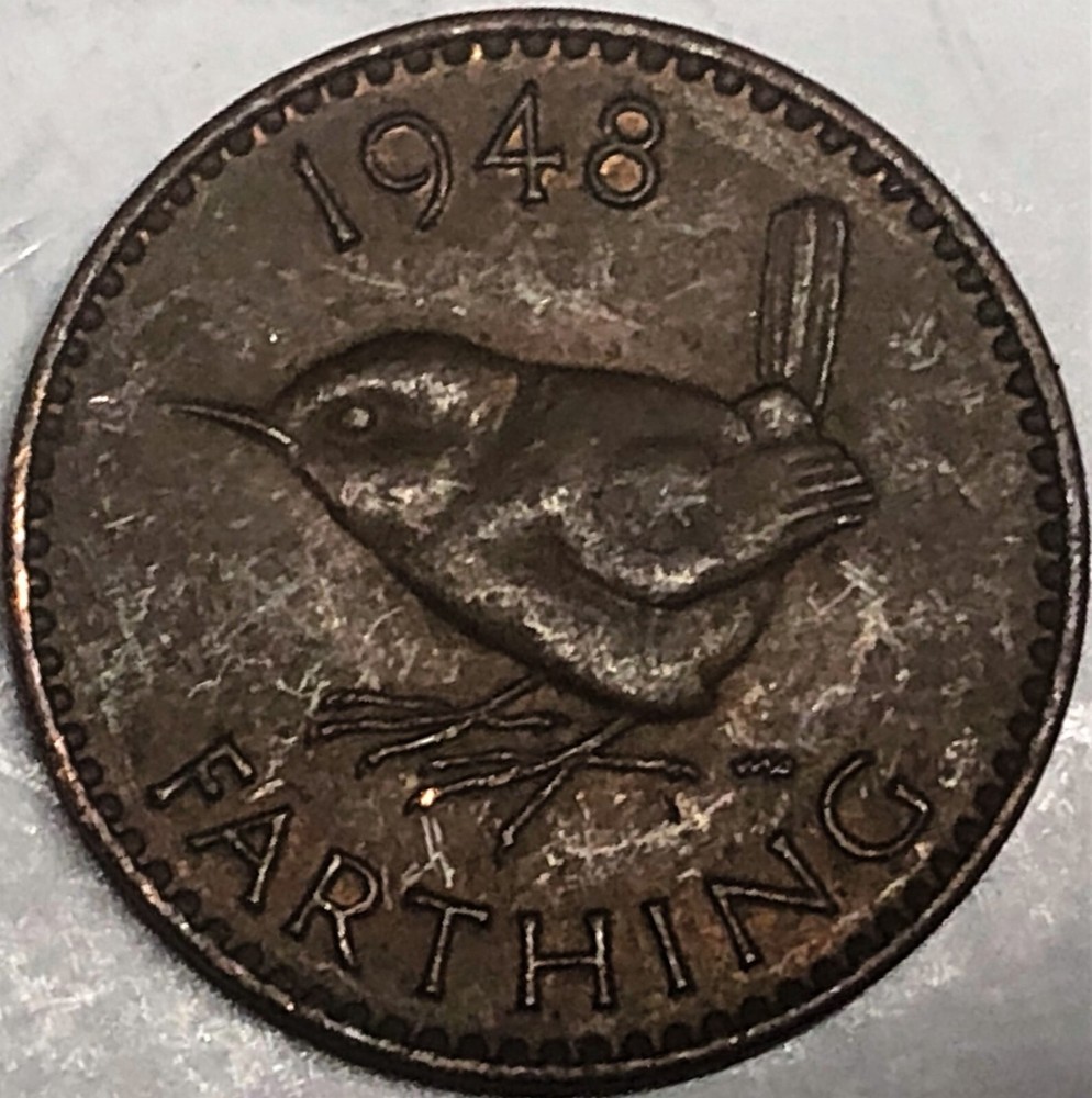 # C9571    GREAT BRITAIN     COIN,    FARTHING  1948