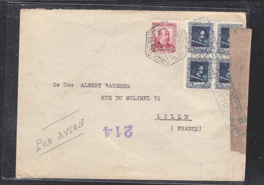 Spain   large  censor coverto US