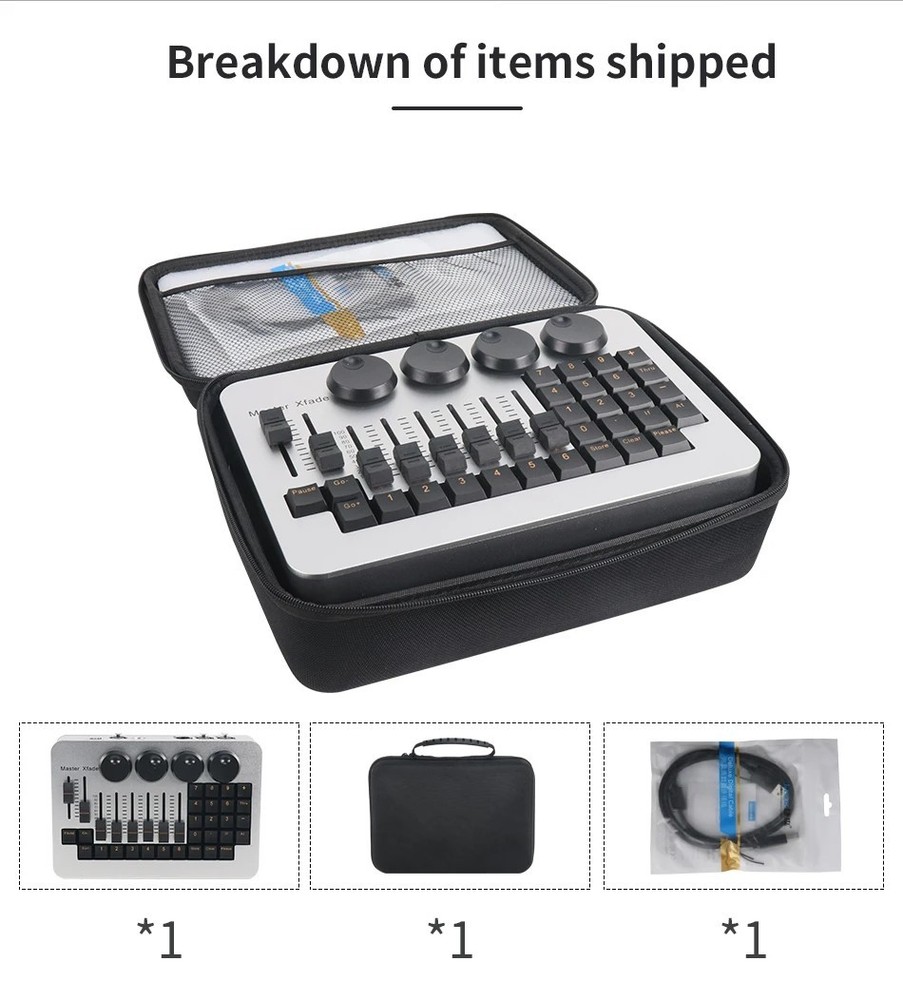 DJ Light Console Command Wing Mini Console dmx512 Stage Lighting Controller