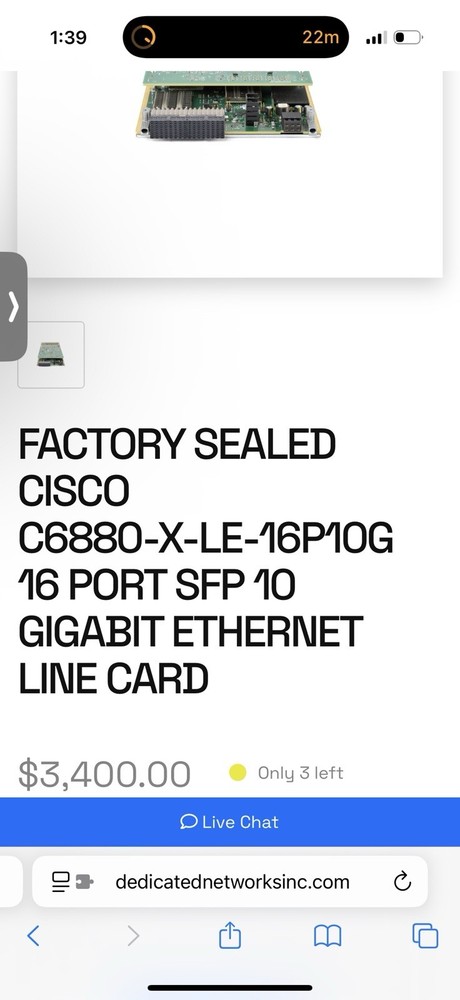 Cisco Catalyst 6880 X Le 16P10G