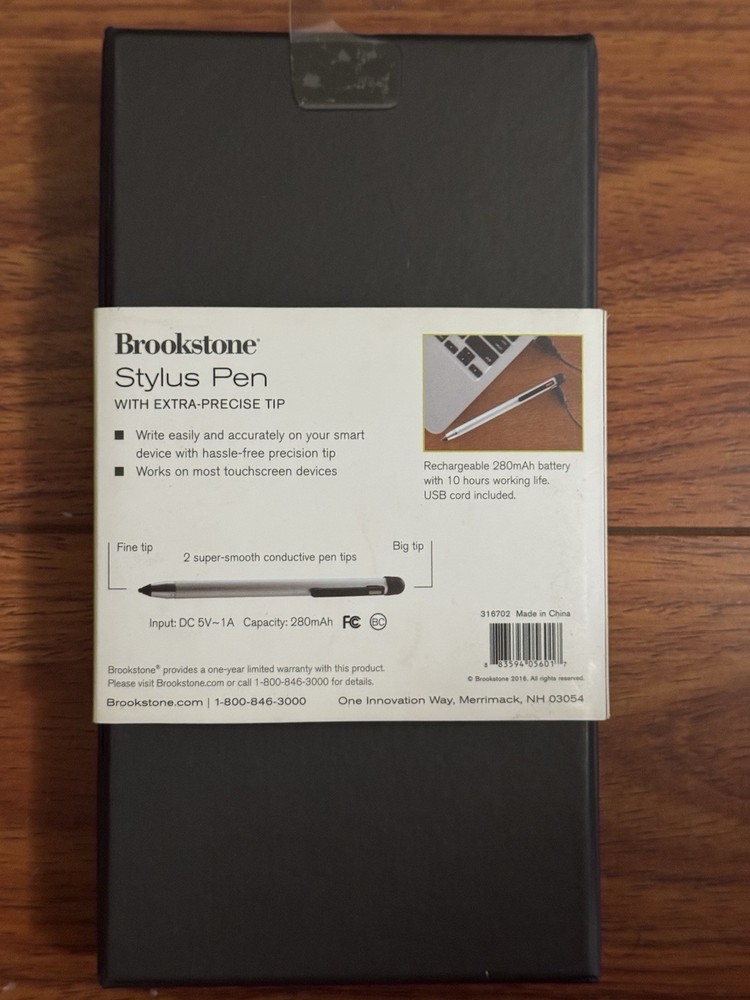 Brookstone Stylus Pen with Extra-Precise Tip