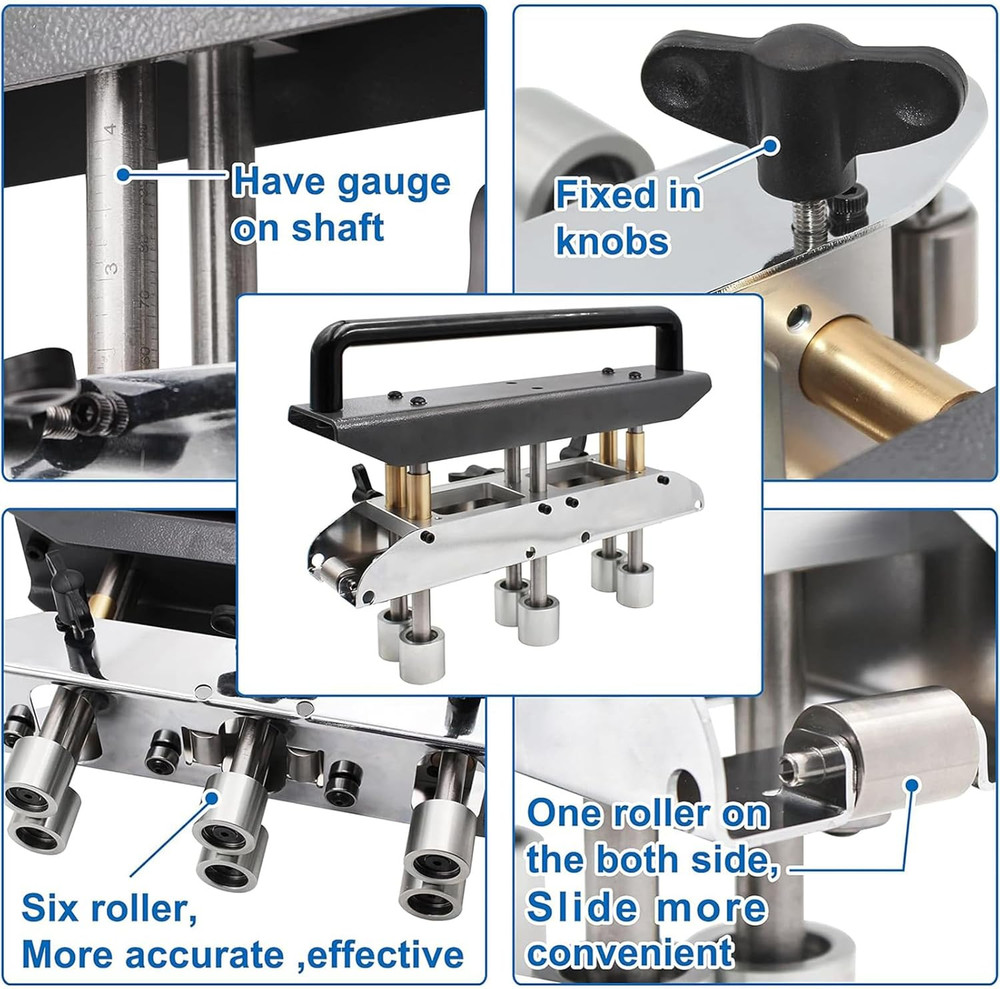 Durable 3 Station Metal Sheet Roller Bender - 0-90° Angle Adjustment