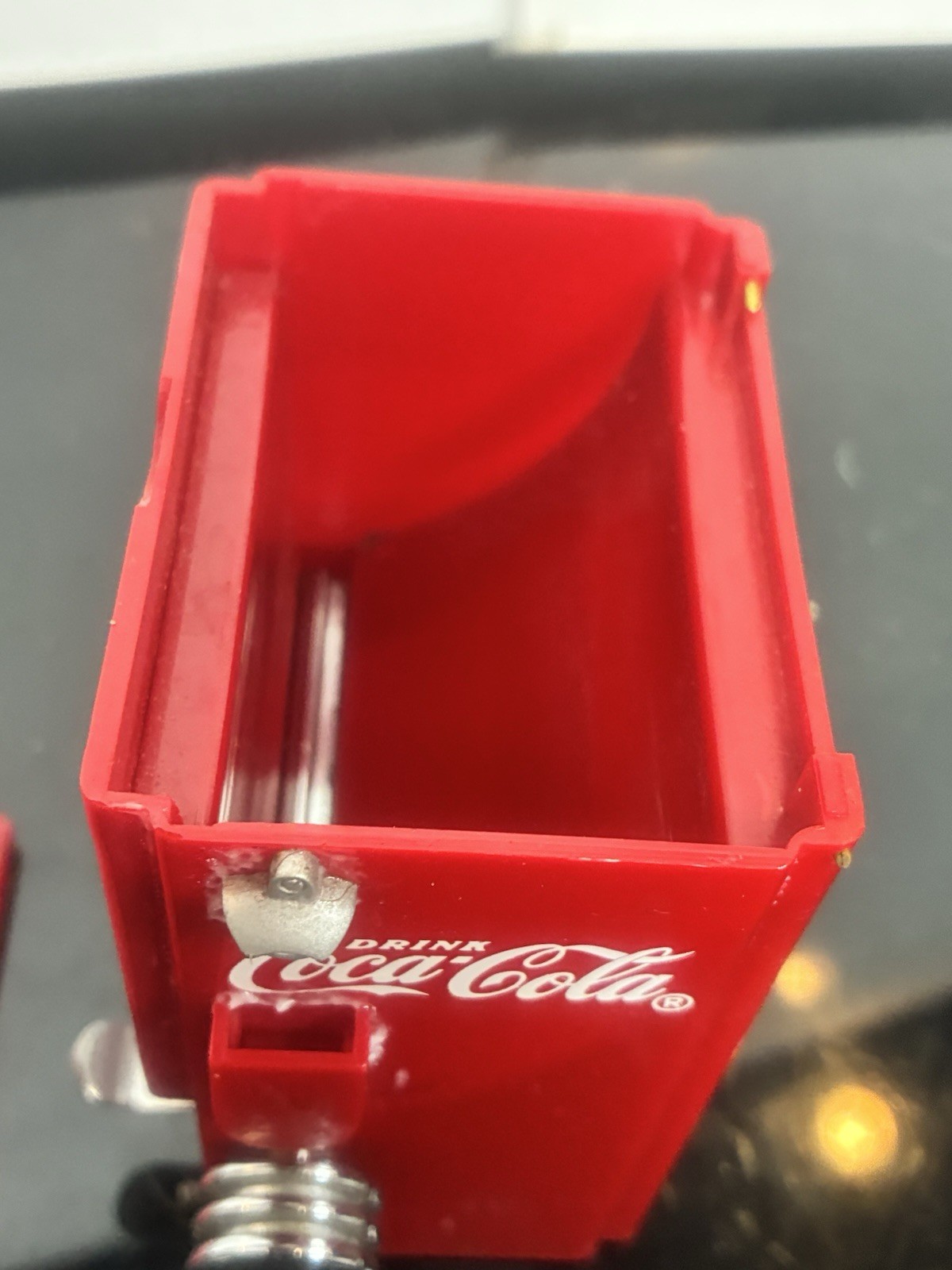 Vintage 1995 Coca Cola Toothpick Dispenser Holder Red Cooler Coke Collectible