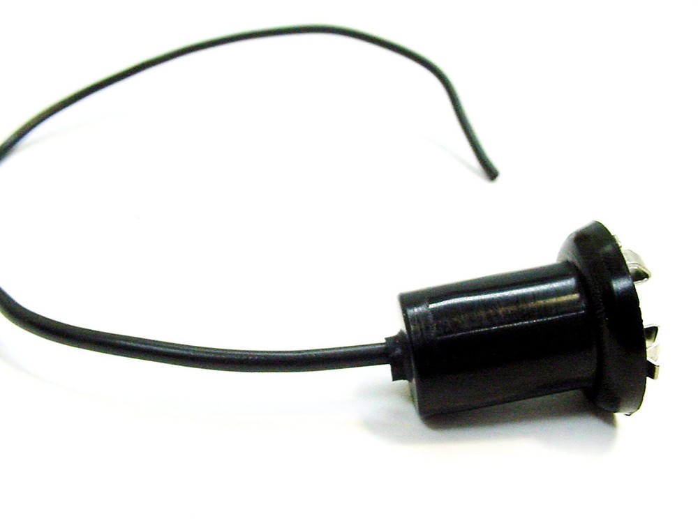 Interior Door License Plate Dash Courtesy Light Bulb Socket Pigtail Plug 5/8"