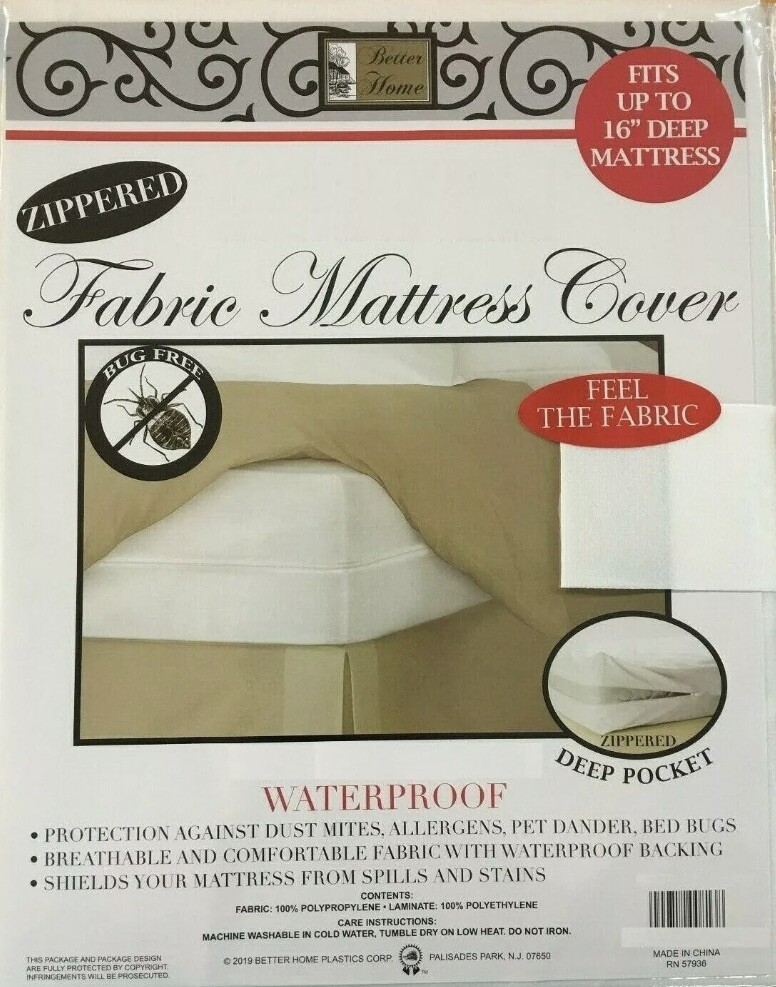 ZIPPERED Fabric Mattress Covers - 16 Inch Deep