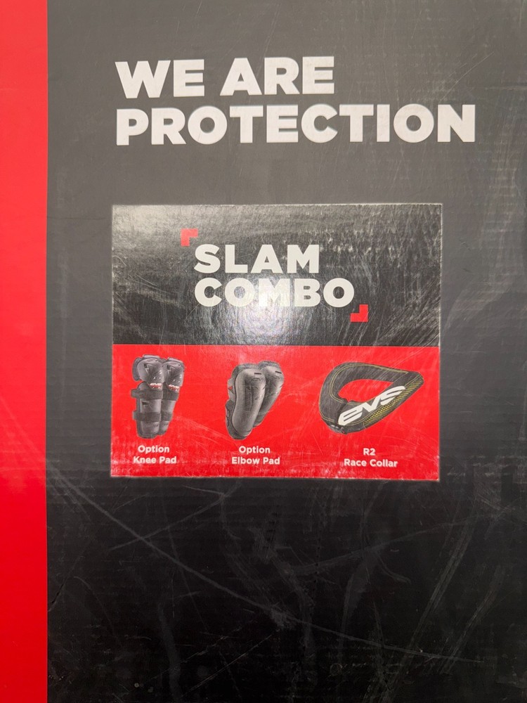 EVS SLAM2-Y SLAM COMBO KIT BLACK YOUTH