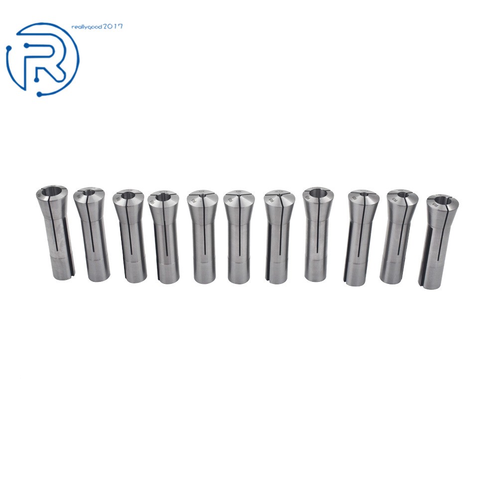 11× R8 Collet 1/8" 3/16" 1/4" 5/16" 3/8" 7/16" 1/2" 9/16" 5/8" 11/16" 3/4" New