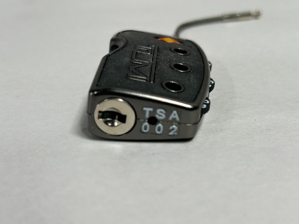 TUMI Bag TSA Approved Flex Cable Wire Luggage Suitcase Combination Lock (A4)