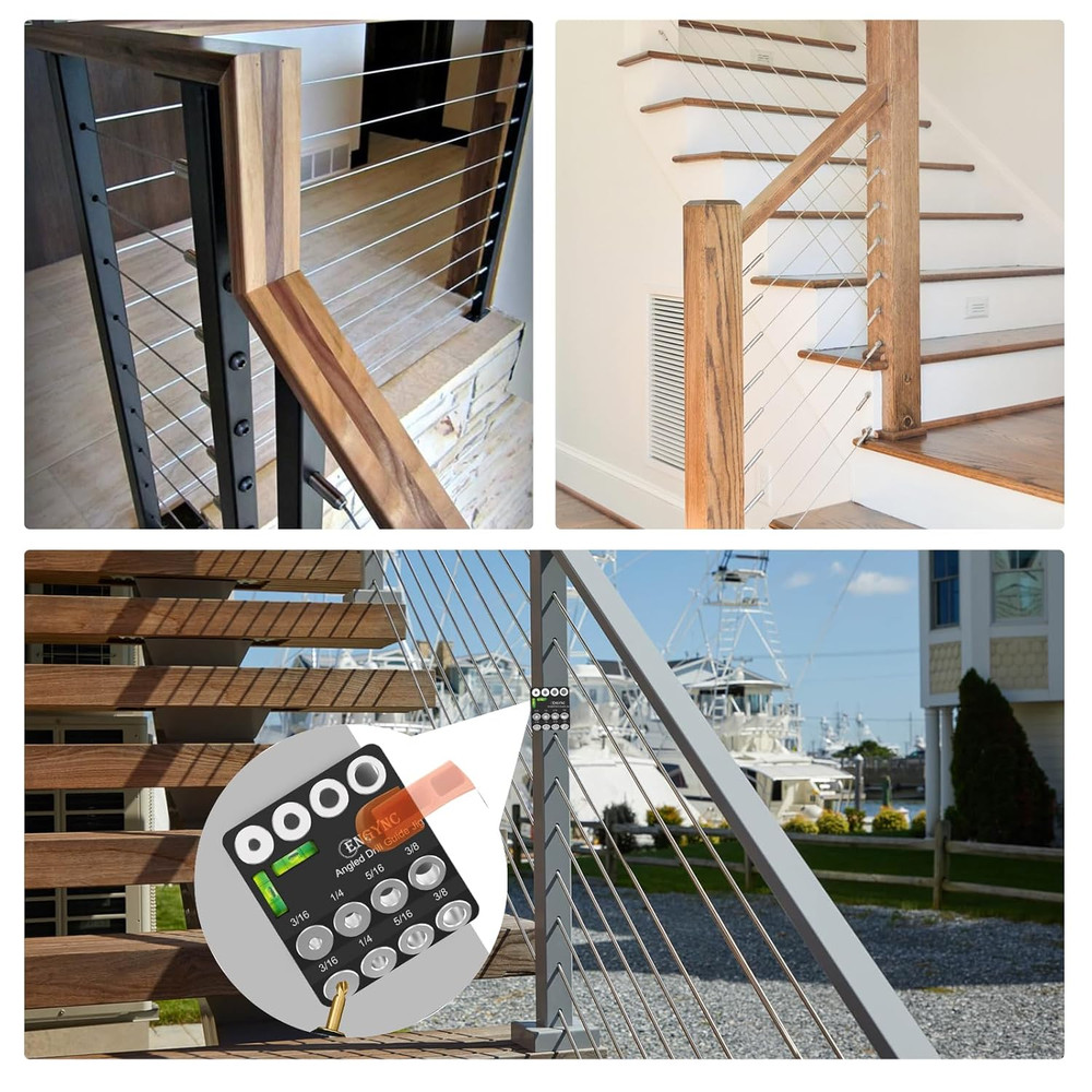 Adjustable Angled Drill Guide Jig 30° 45° 90°