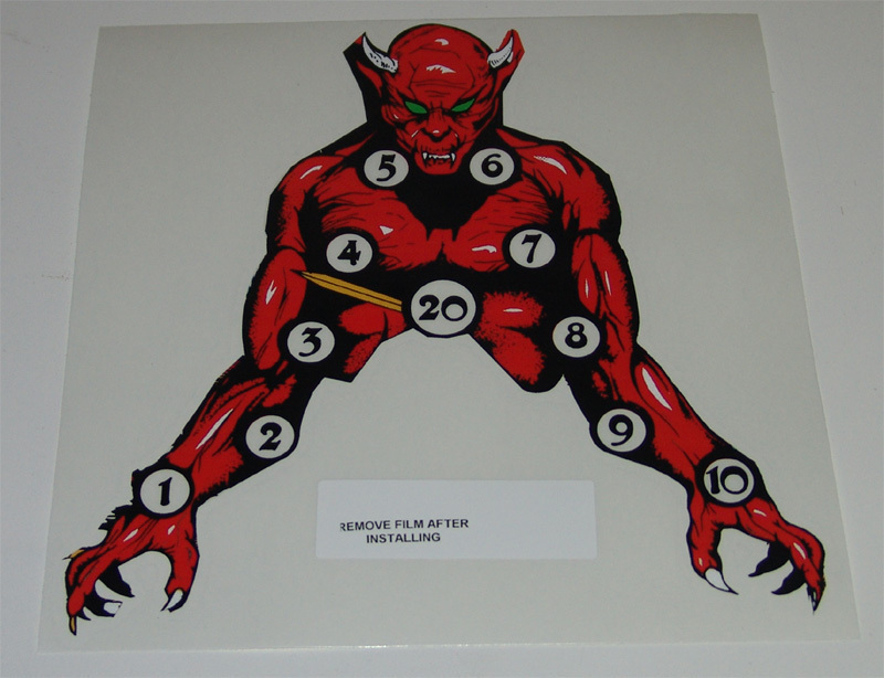 GORGAR Center Pinball Machine Insert Decal LICENSED