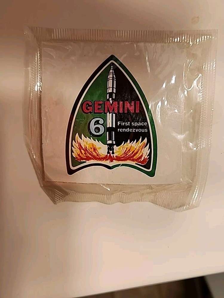 Unopened Gemini 6 First Space Rendezvous Decal Mint In Package