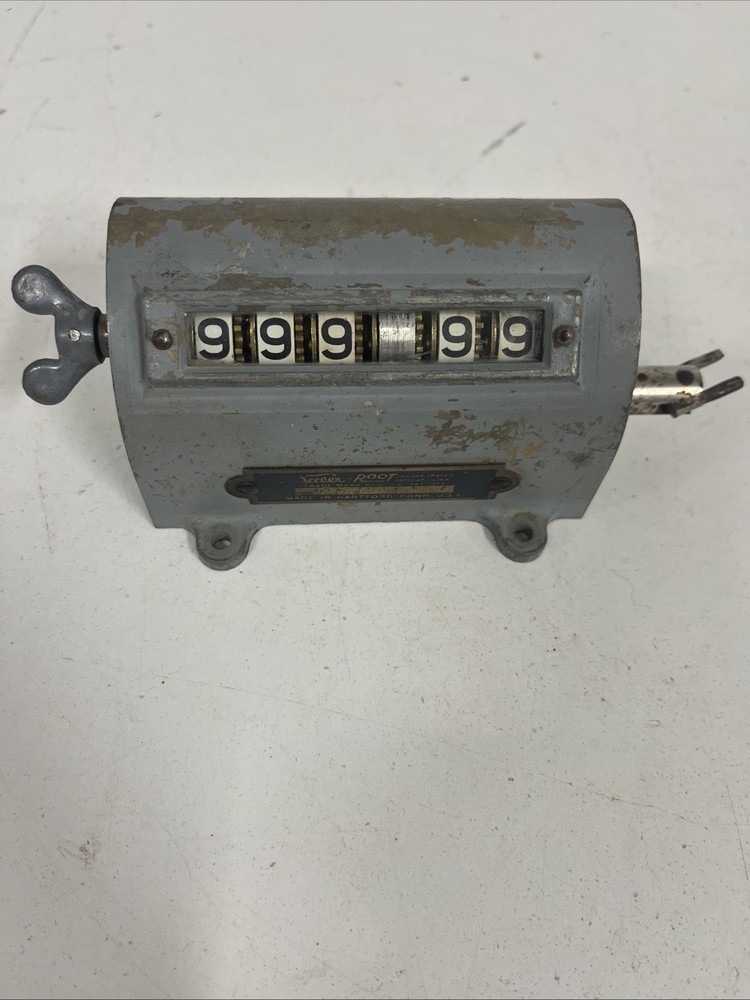 Working Veeder Root Mechanical 6-Digit Display Counter USA