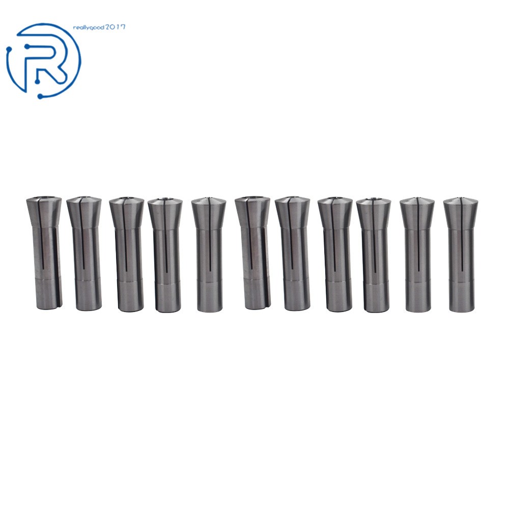 11× R8 Collet 1/8" 3/16" 1/4" 5/16" 3/8" 7/16" 1/2" 9/16" 5/8" 11/16" 3/4" New
