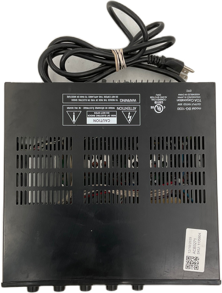 BG-1030 2-Channel Integrated Stereo Amplifier Class AB Solid State