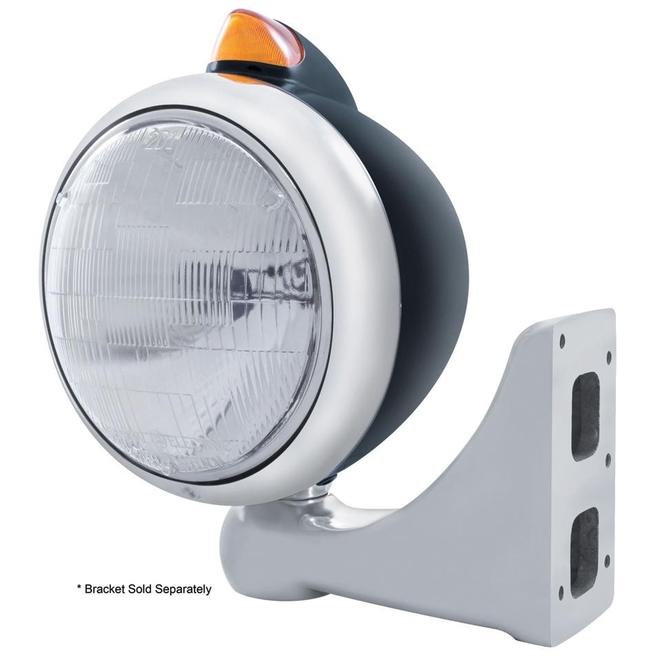 Guide Headlight 6014 Bulb & Dual Function Turn Signal - Amber LED/Amber Lens