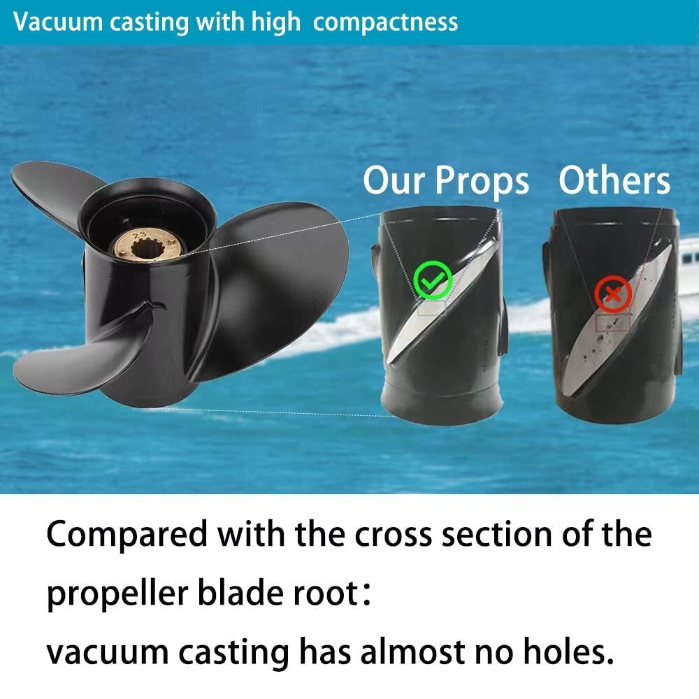 10 3/8x14 Mercury propeller 13 Spline 48-816706A45 Fit Mercury 25-70 HP,RH