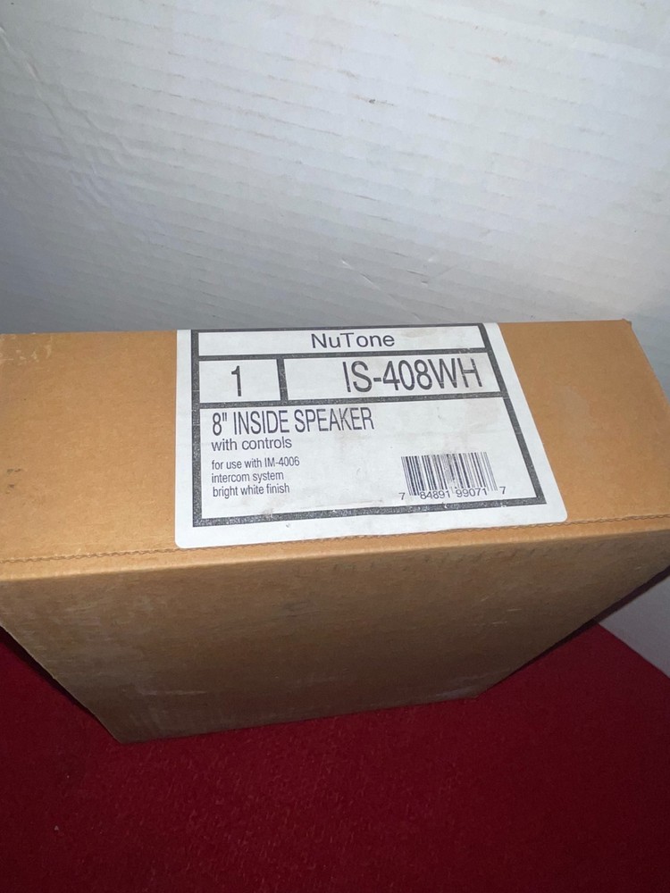 NuTone IS408WH White 8" Indoor Intercom Speaker