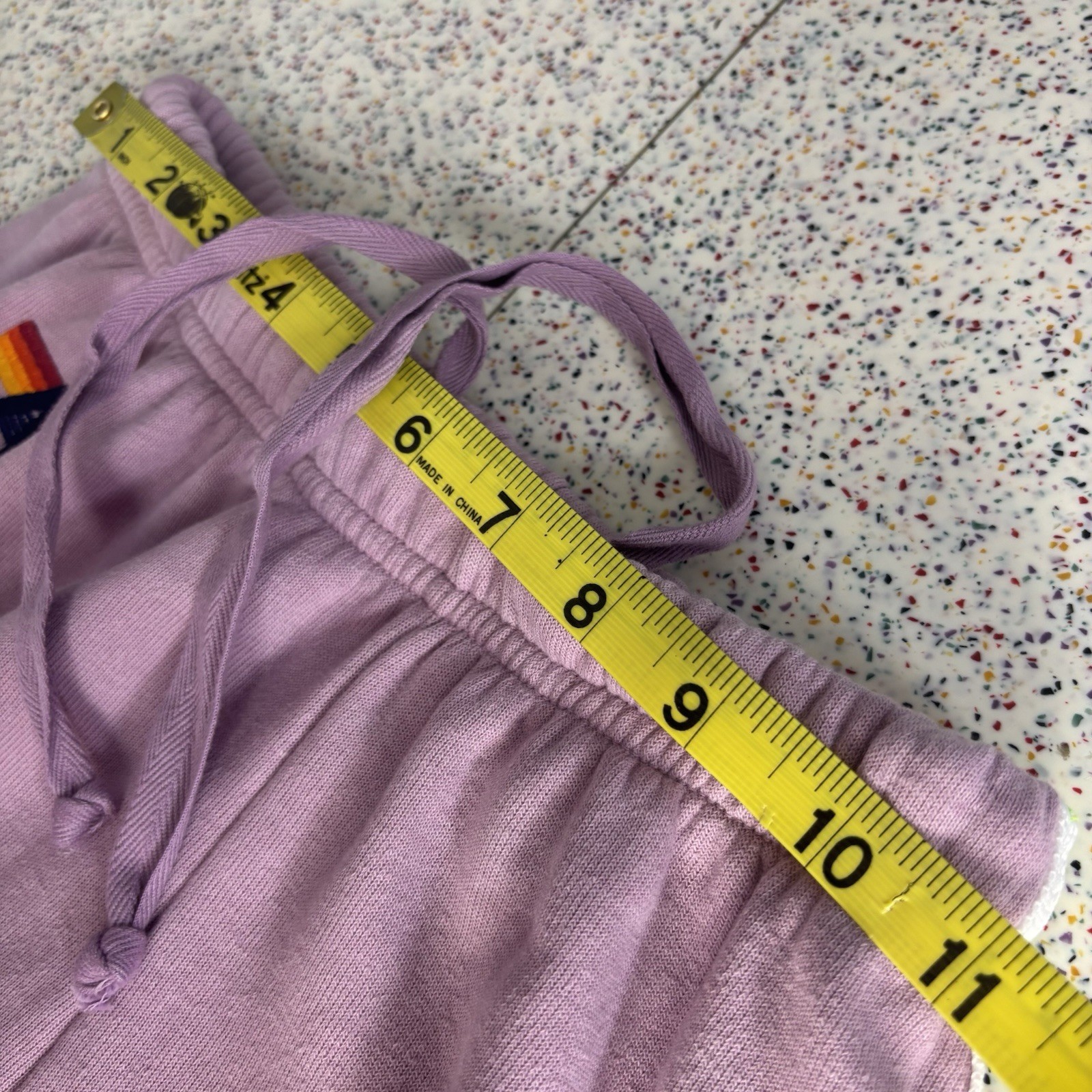 AVIATOR NATION 5 Stripe Sweatpants Maeve/White Neon XS Bottoms Extra Small Long