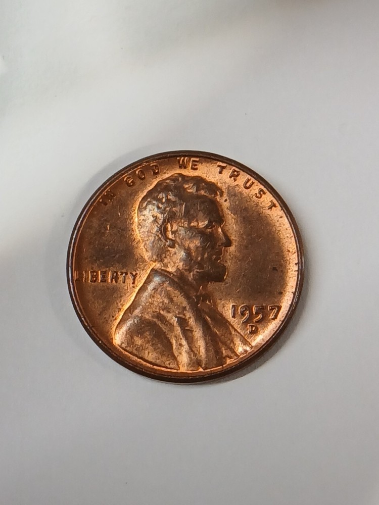 1957 D MINT MARK Penny LINCOLN CENT