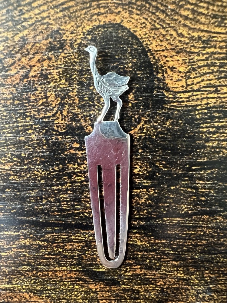 Sterling 925 Solid Silver Emu Bookmark New 4cm Booktok Gift