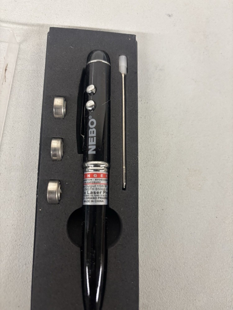 NEBO Ink Writing Pen Light Laser Pointer Flashlight WT12D