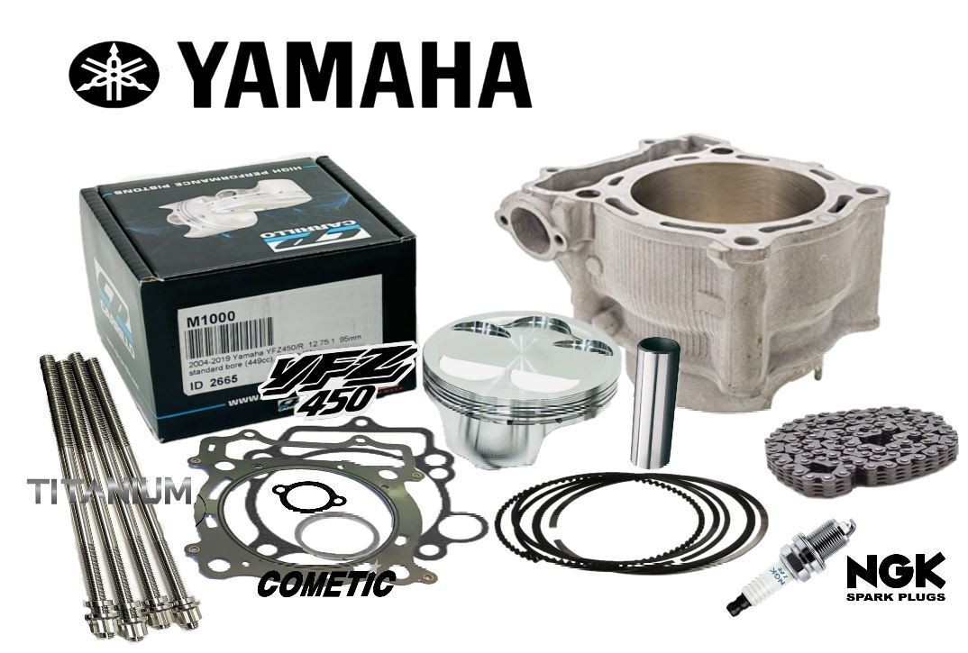 01-13 YZ250F Top End Rebuild Kit 77mm Stock Bore Replacement Cylinder Piston Kit