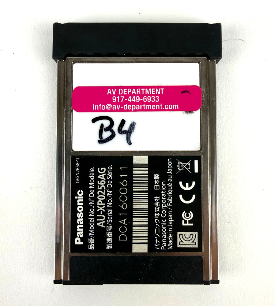 Panasonic AU-XP0256AG 256GB Express P2 Memory Card